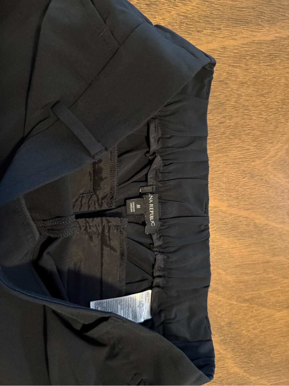 Banana Republic Black Pull-On Tailored Pants